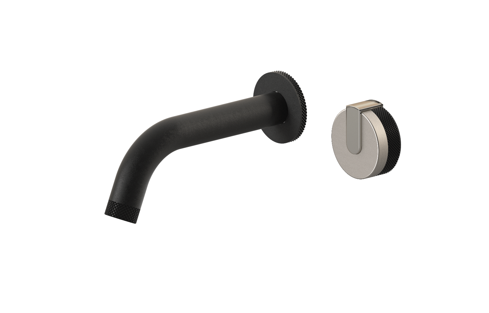 E-11535-R1BNi-L1PN-BK Настенный прогрессивный смеситель скрытого монтажа для раковины GRAFF MOD+