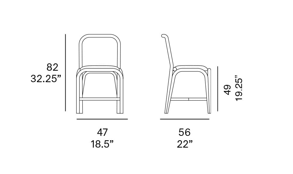 Стул из ротанга EXPORMIM Fontal ARCH-00061864 - Вид №2