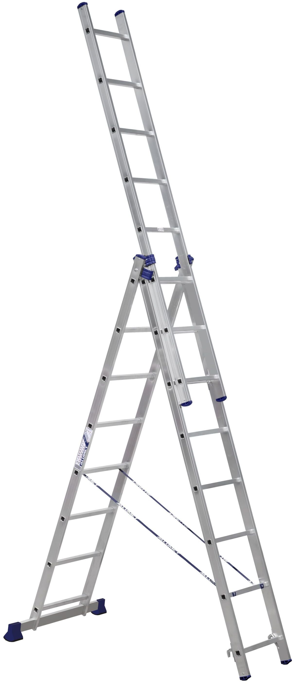 Алюминиевая трехсекционная универсальная лестница H3 5308