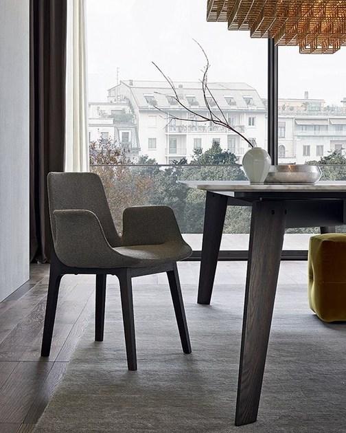 Poliform Стул из ткани с подлокотниками Ventura sun-id-1416716 - Вид №7