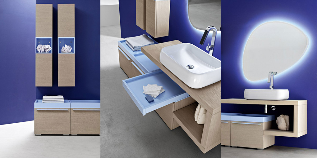 Комплект мебели для ванной комнаты Sky 119 Arbi Sky Legno Collection SKY119 - Вид №1