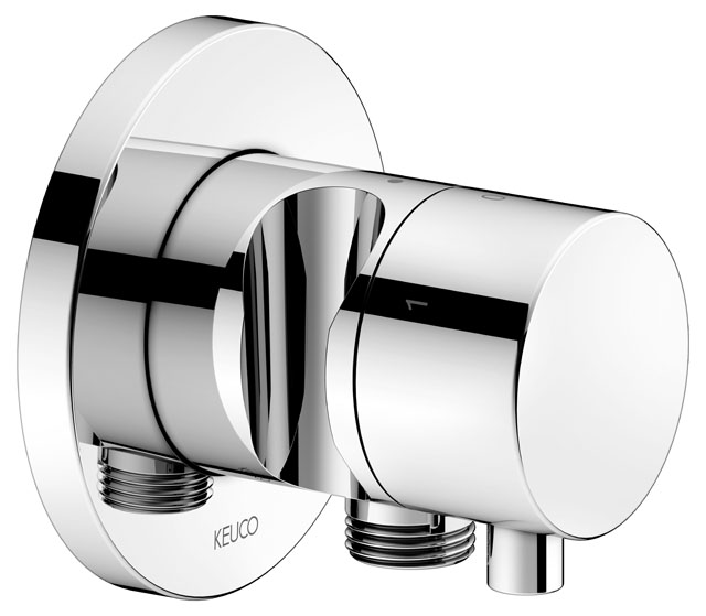 59549011201 Встраиваемый запорный вентиль с переключателем на 3 потребителя, выводом для шланга и держателем лейки DN 15 KEUCO IXMO - Вид №1