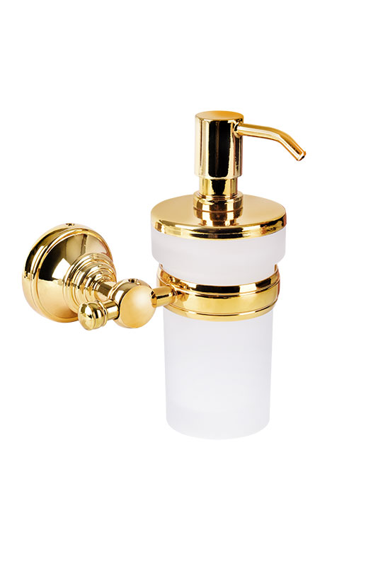 140110004a Дозатор жидкого мыла luna золото со стеклом Eca  - Вид №1