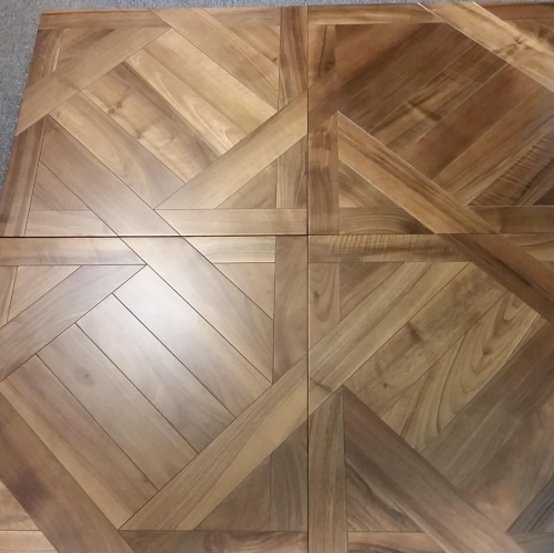 Модульный паркет Da Vinci Инженерный модульный паркет из ореха Кьяра Орех Европейский (Грецкий) Натур (Гладкая) 626х626 мм 2600600083 - Вид №6