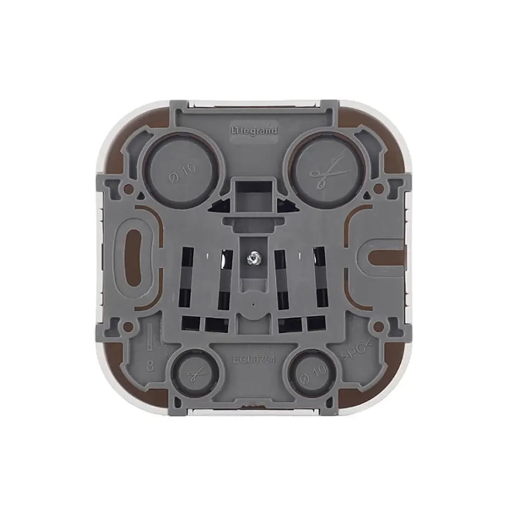 Розетка накладная Legrand Quteo с заземлением для открытого монтажа 16151305 STLM-1109573 - Вид №2