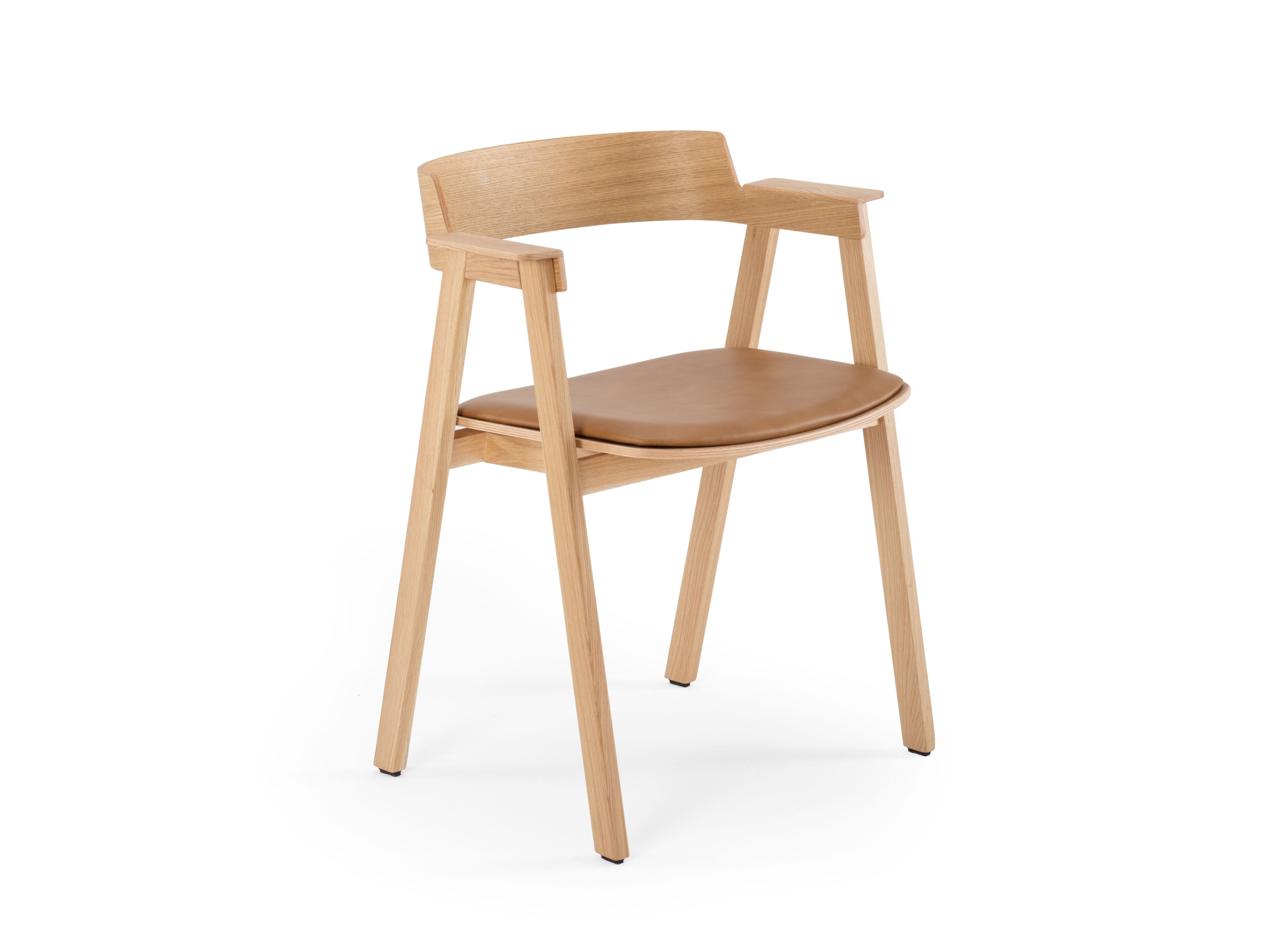 Дубовый стул с мягким сиденьем и подлокотниками Gazzda FLIP ARCH-00062894