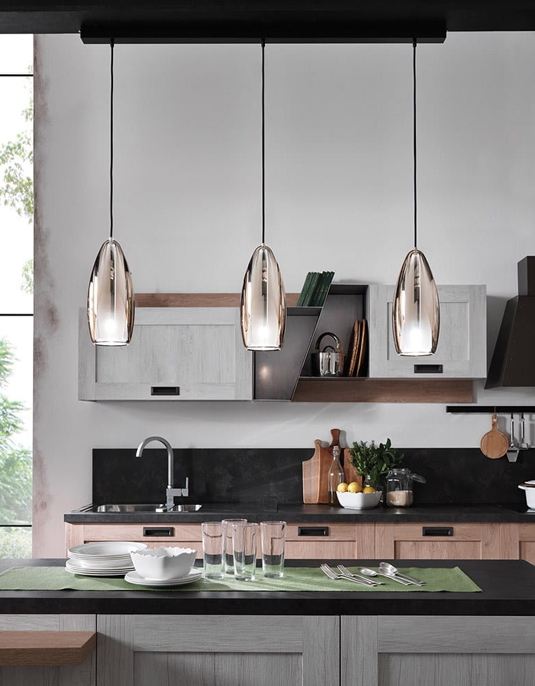 Металлический подвесной светильник из боросиликатного стекла Cangini & Tucci флейта ARCH-00030198 - Вид №3