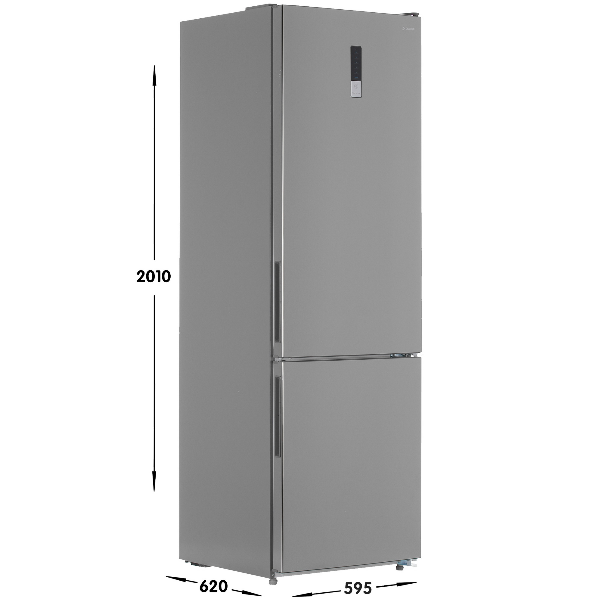 4844736 Холодильник с морозильником   DEXP B530BMA серебристый STDN-0140056 - Вид №6