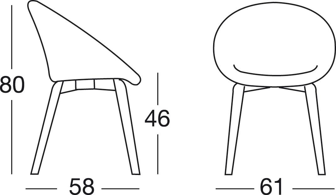 SCAB DESIGN Стул из мягкой ткани Giulia sun-id-1485312 - Вид №5