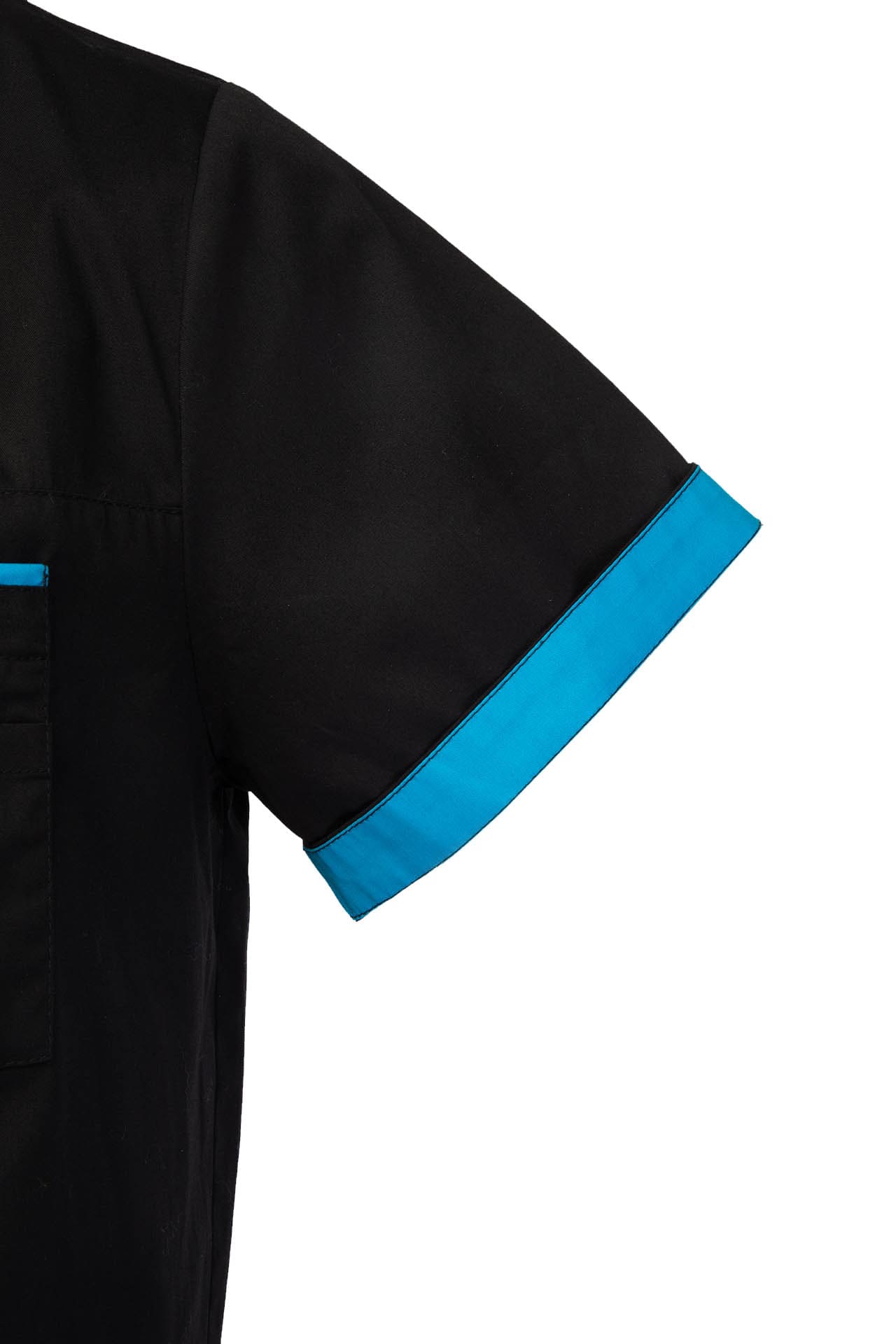 5040175 Куртка ОРИОН мужская черная бирюза  Медицинская одежда  размер 60-62/182-188 Спецодежда  - Вид №3