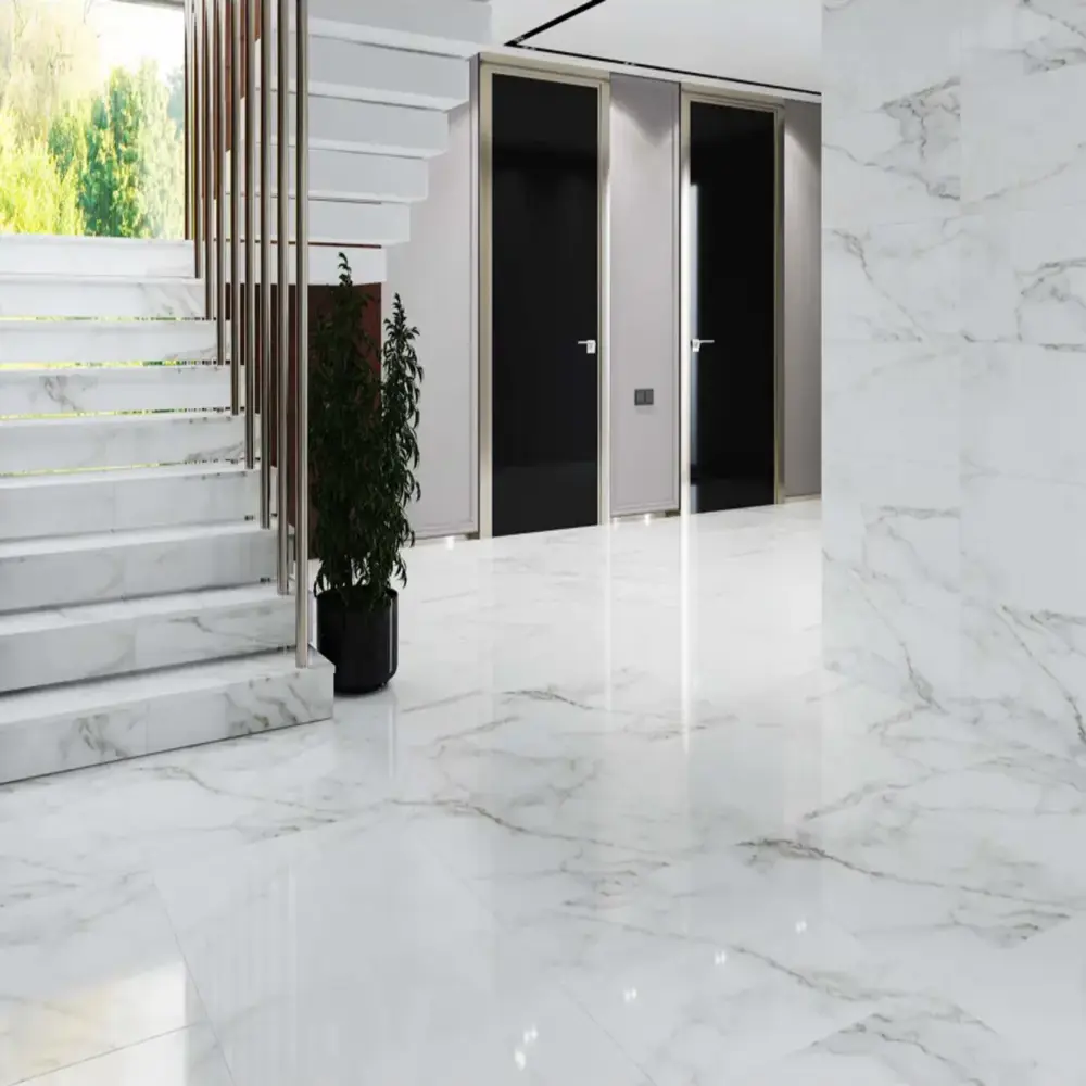 Глазурованный керамогранит Estima Роял RL01 80x80 см 1.28 м² неполированный цвет белый STLM-2077755