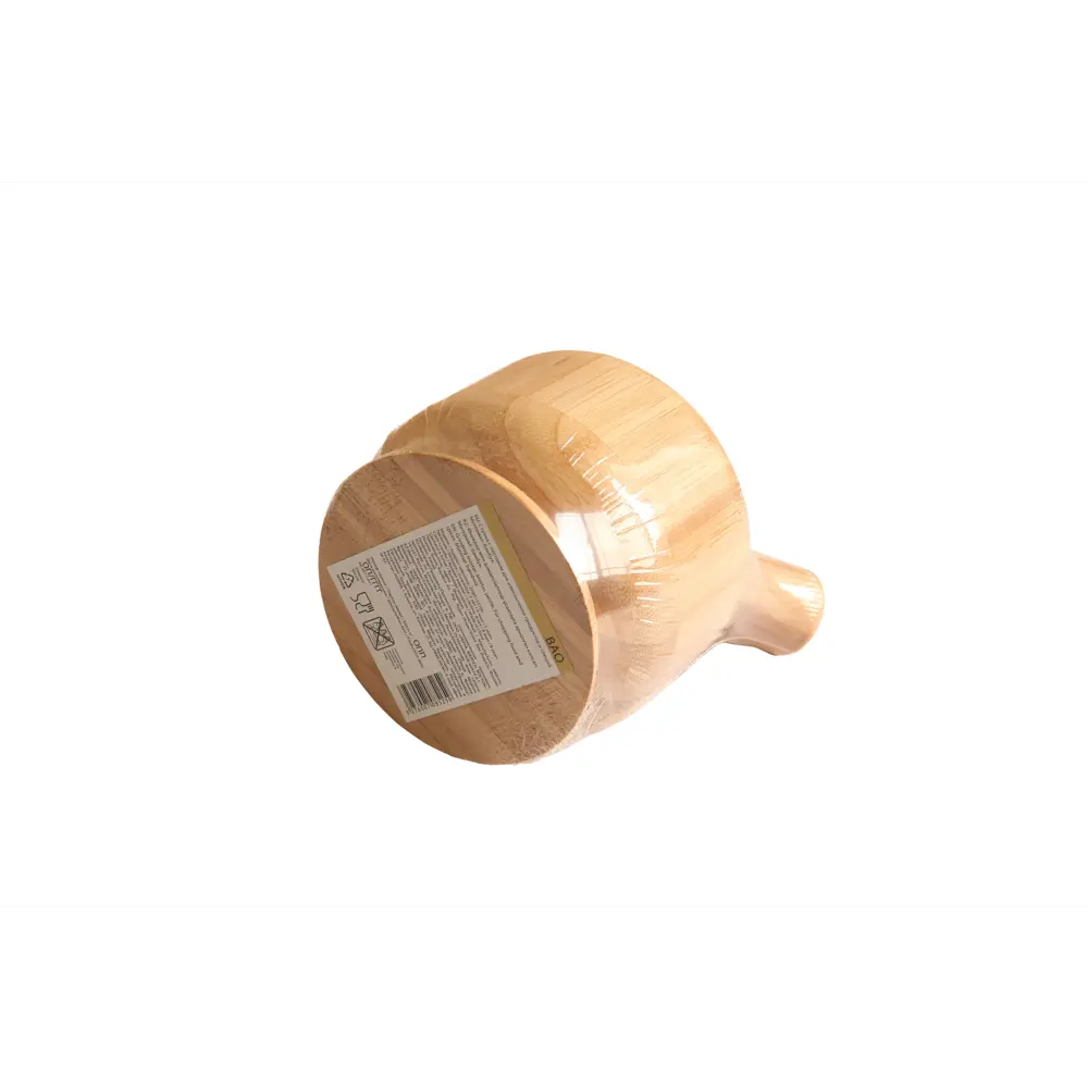 Ступка с пестиком 10.6 см бамбук цвет желтый Santreyd STLM-2062497 - Вид №4