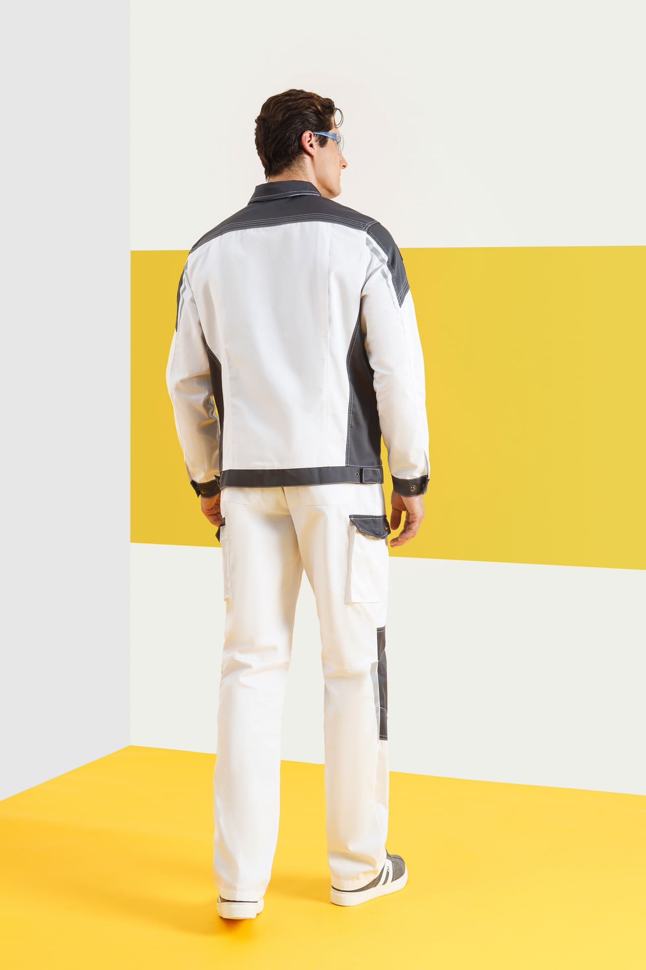 4974828 Костюм  NEW белый графит STATUS  Летняя спецодежда  размер 52-54/182-188  - Вид №7