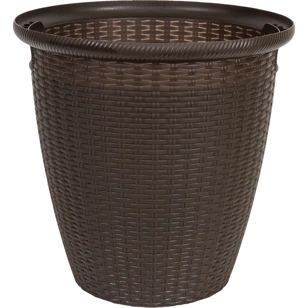 Кашпо INGREEN «Ротанг» для высоких растений с ручками 82101776 STLM-0018945