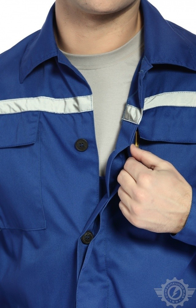65540 Костюм "Эксперт-2" с СВП василек  Летняя спецодежда  размер 64-66/170-176  - Вид №16