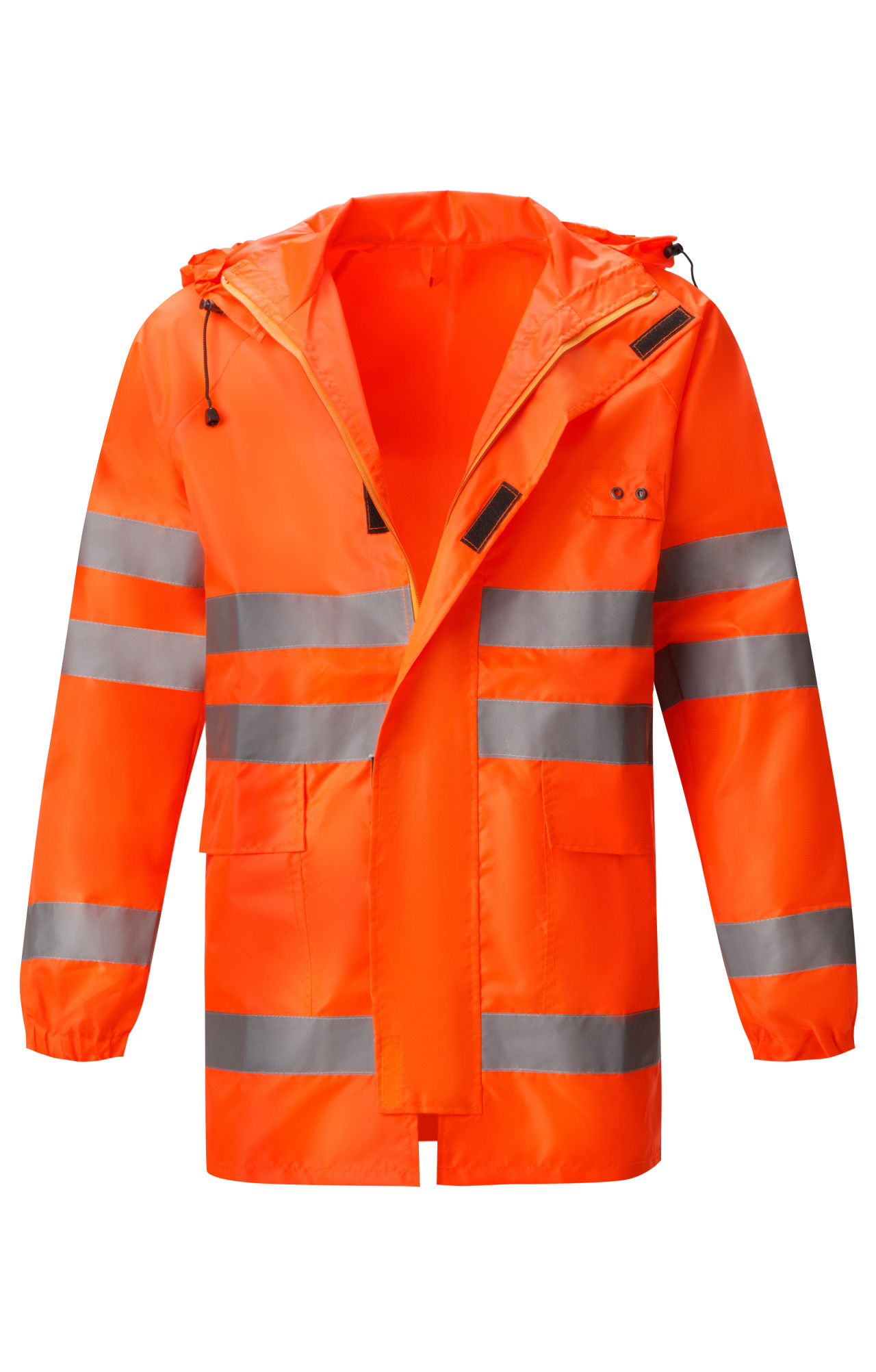 65807 Куртка-ветровка с СВП оранжевая  Непромокаемая спецодежда  размер 52-54/170-176  - Вид №2