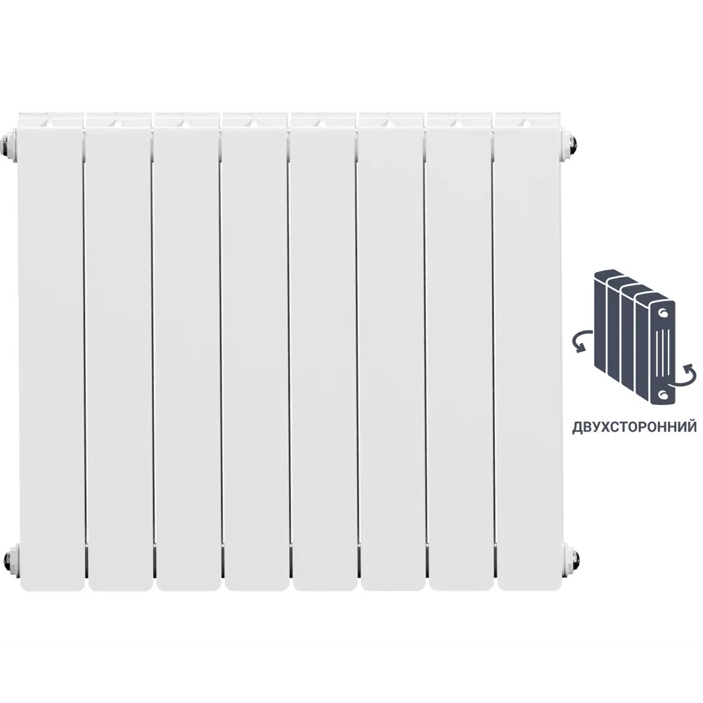 Equation Bimetal - биметаллический радиатор с двухсторонним дизайном для панорамных окон 89106829 STLM-0078432
