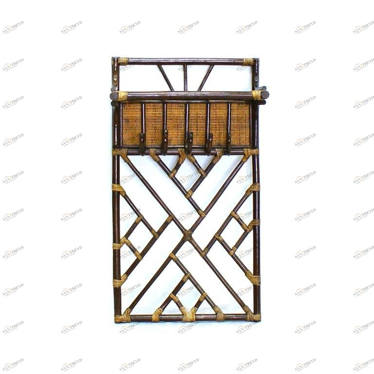 Вешалка настенная, 25/17 Б ЭКО ДИЗАЙН CLASSIC RATTAN 129618 Коричневый 