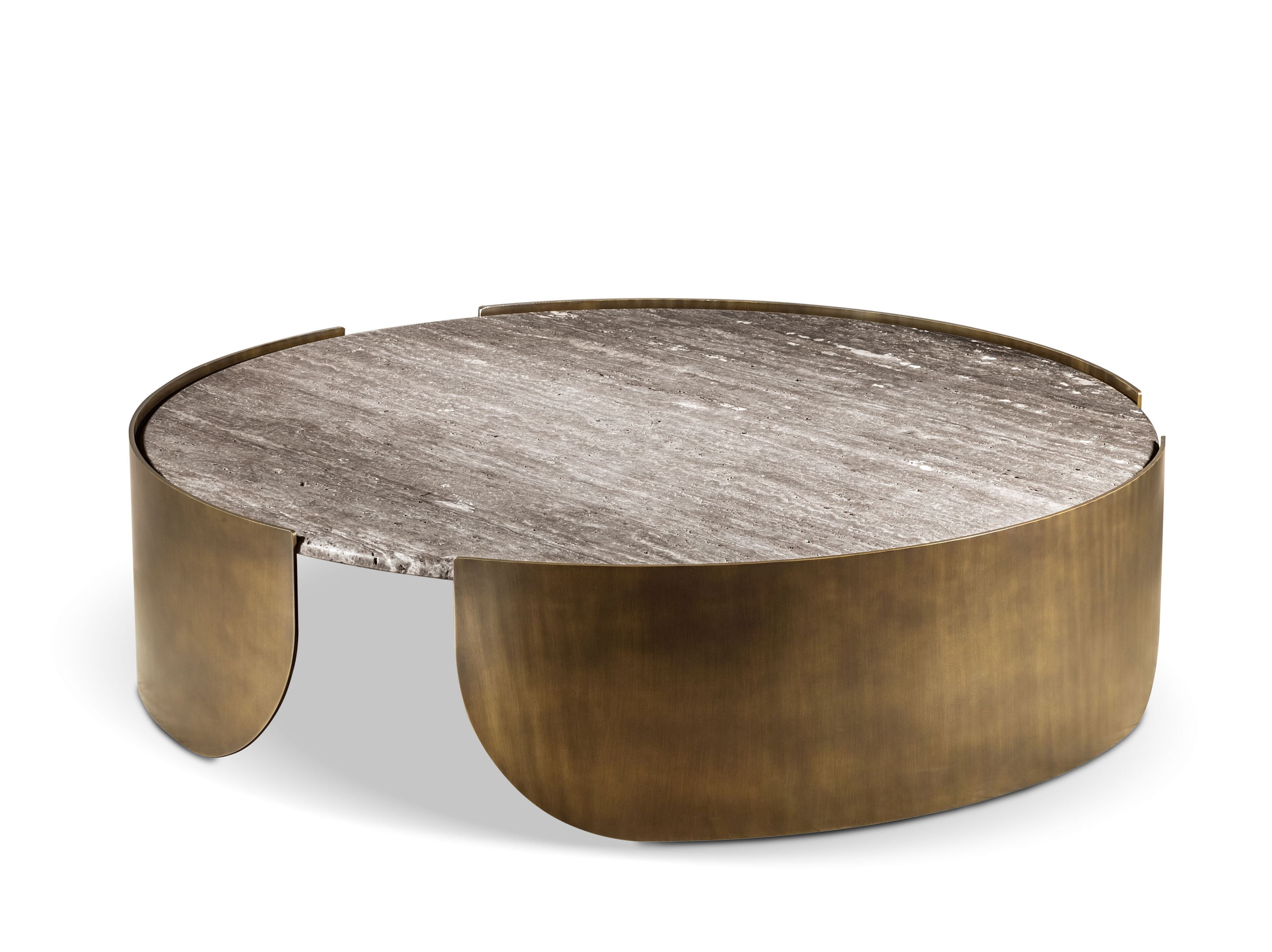 Круглый стол для сада из металла и мрамора Cantori Atenae ARCH-00116489