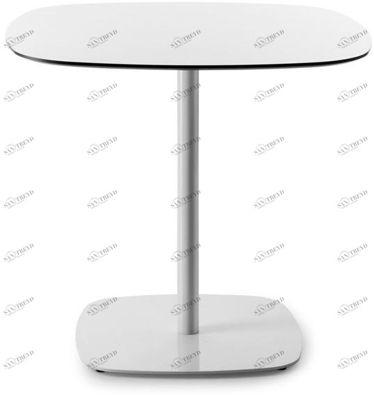 ENEA Квадратный стол со стальным основанием и столешницей из hpl Lottus tables sun-id-1393373
