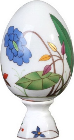 10579357 Императорский фарфоровый завод Яйцо пасхальное на подставке ИФЗ Солнечная Оранжерея 13,2см, фарфор Твёрдый фарфор 