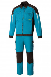 5031503 Костюм  NEW аквамарин-черный STATUS  Летняя спецодежда  размер 60-62/182-188