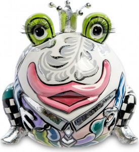 10644298 Goebel Скульптуpа Лягушка"Марвин" 10*9.5см Композит