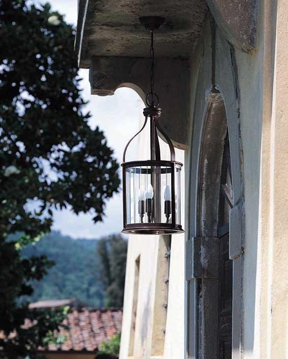 OFFICINACIANI Подвесной светильник для улицы из железа Tasis Gl3015ch-3  - Вид №1