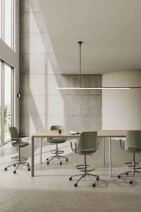 Ткань 5 спиц поворотный офисный стул с подлокотниками