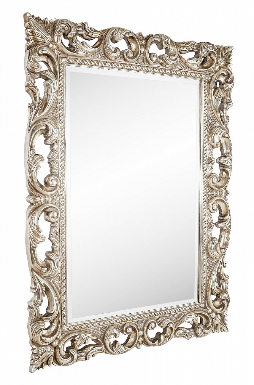 Зеркало настенное 120х90 см античное серебро Oxford Silver ART-ZERKALO ДИЗАЙНЕРСКИЕ 00-3884064 Зеркальный;серебро  - Вид №1