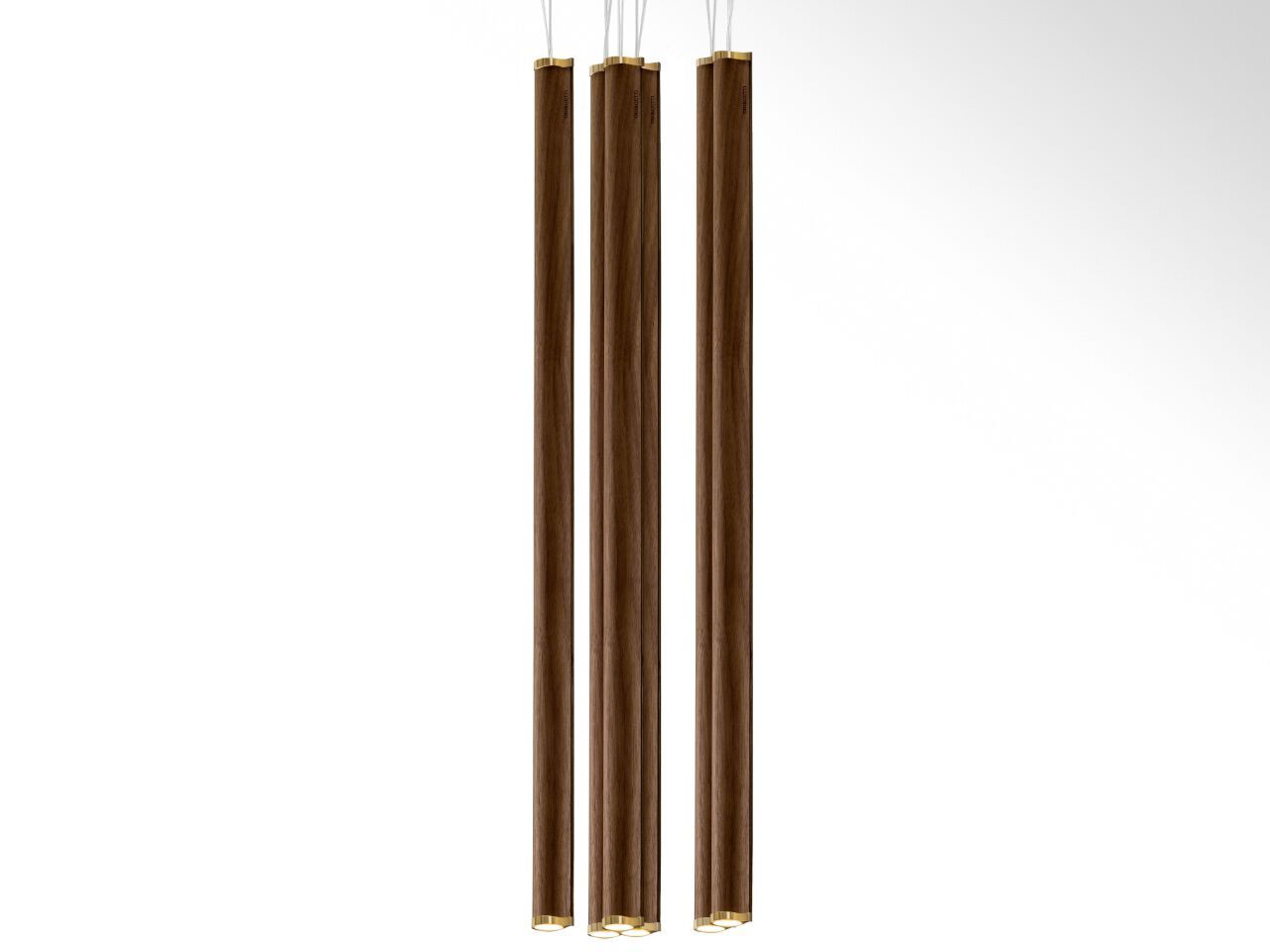 Светодиодный подвесной светильник из орехового дерева Giorgetti LEAF ARCH-00030523