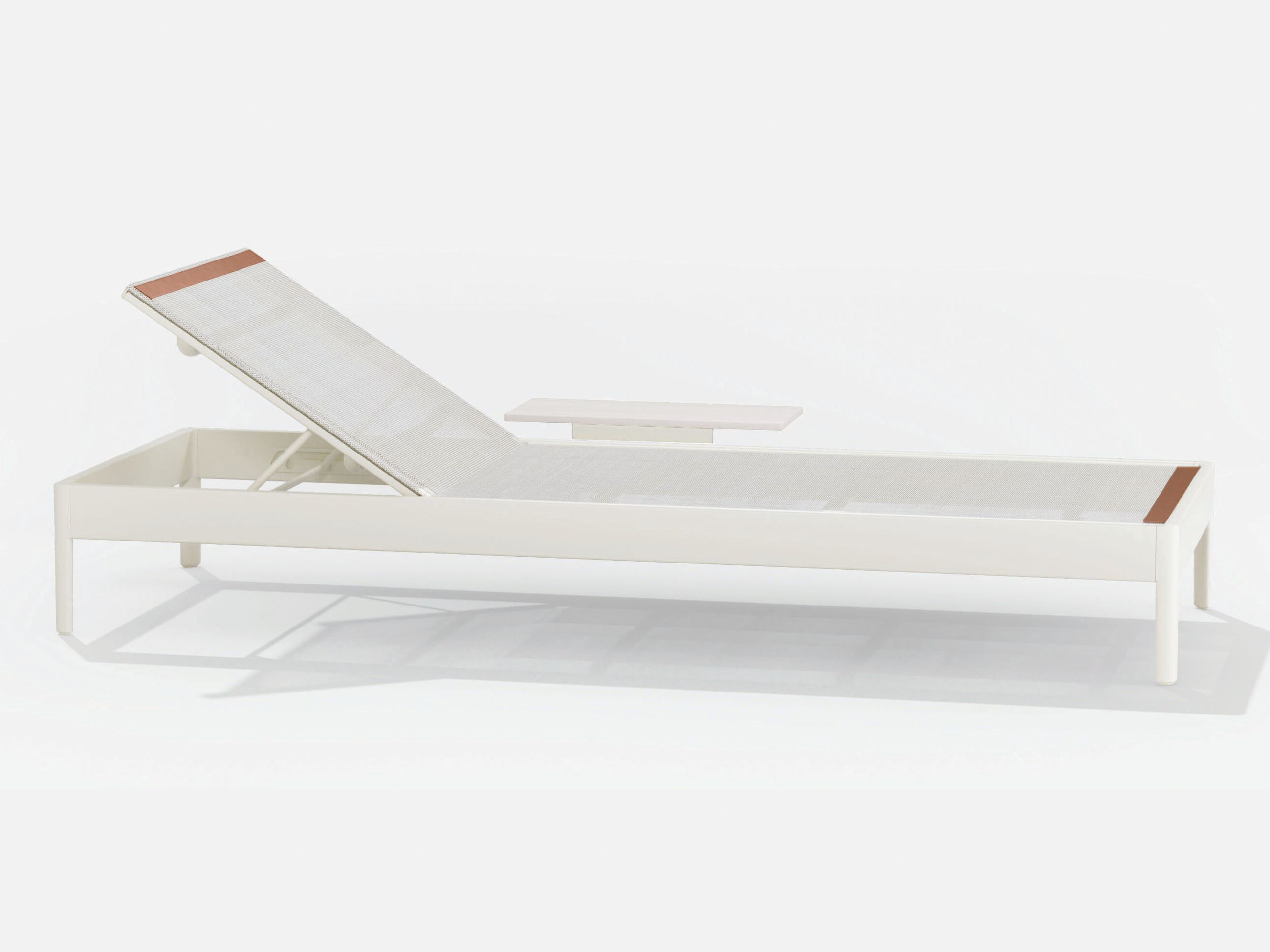 Окрашенная алюминиевая кровать и ткань Batyline с журнальным столиком FAST Solaris ARCH-00087866 - Вид №1