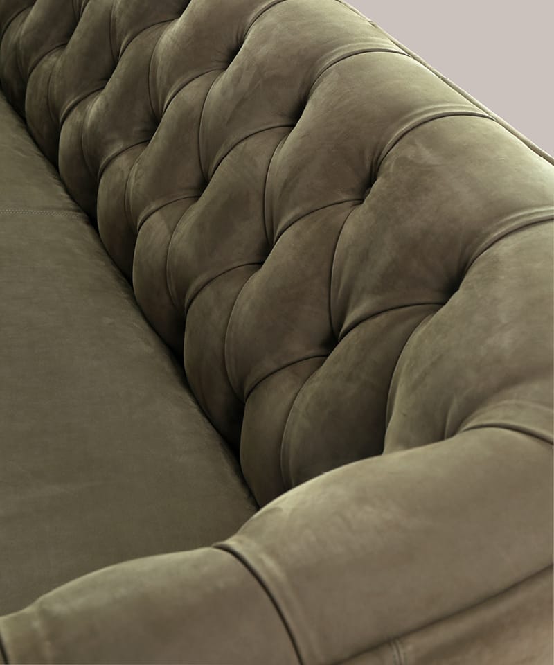 3-местный кожаный капитонный диван Borzalino New Kap ARCH-00108085 - Вид №4