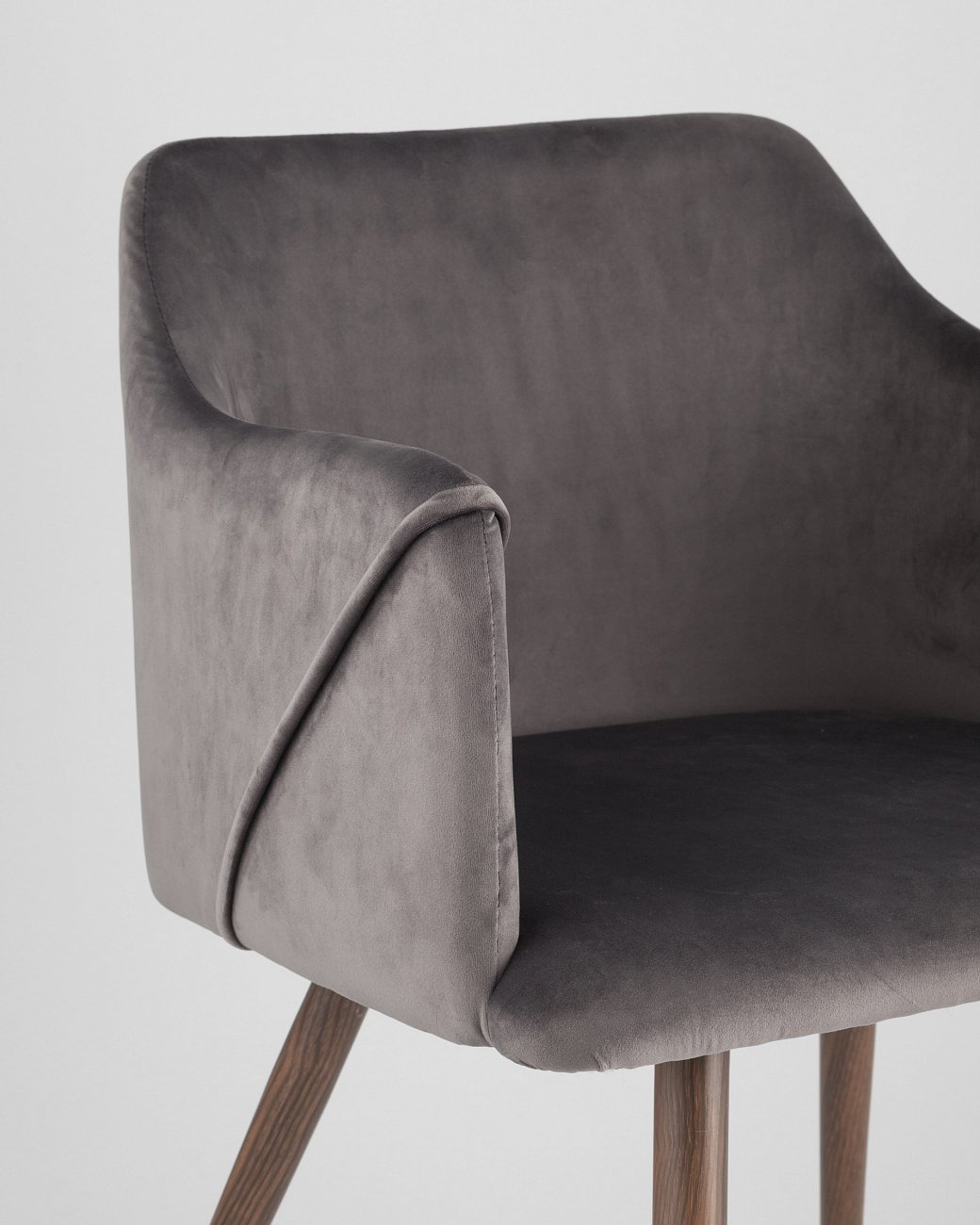 Стул со спинкой серый "Монарх" STOOL GROUP ДИЗАЙНЕРСКИЕ, ИНТЕРЬЕРНЫЕ 00-3946185 Серый  - Вид №6