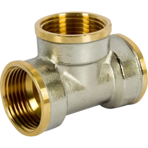 Тройник 1/2" ВР мм никелированная латунь 027-8891 81962391 STLM-2173655