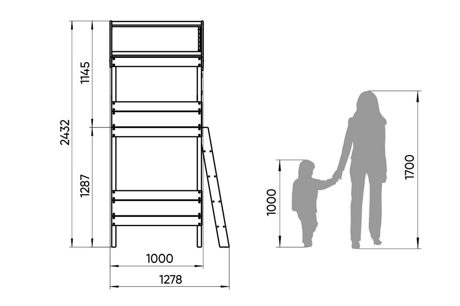 Кровать двухъярусная белая "Шале M" ELLIPSE ELLIPSE HOME 00-3951304 Белый Santreyd  - Вид №2