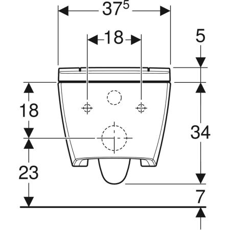 146.224.11.1 Подвесной унитаз настенный Белый Geberit  Германия  - Вид №3