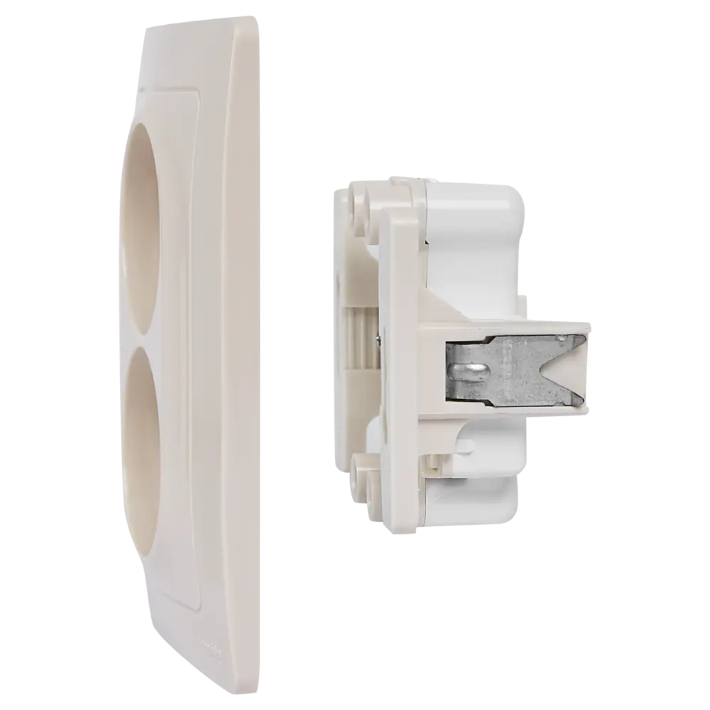Розетка двойная встраиваемая Systeme Electric Blanca без заземления цвет бежевый 86728858 STLM-2048858 - Вид №4