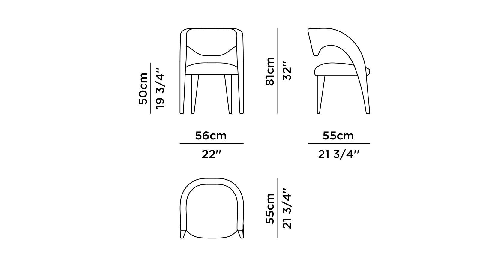 Мягкий тканевый стул с подлокотниками Greenapple Laurence ARCH-00130414 - Вид №16