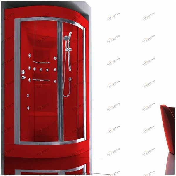 Душевая кабина Gruppo treesse Acquazzurra 100 STB-B7517D-K белая с баней и гидромассажем угловая правая STBB7517DK