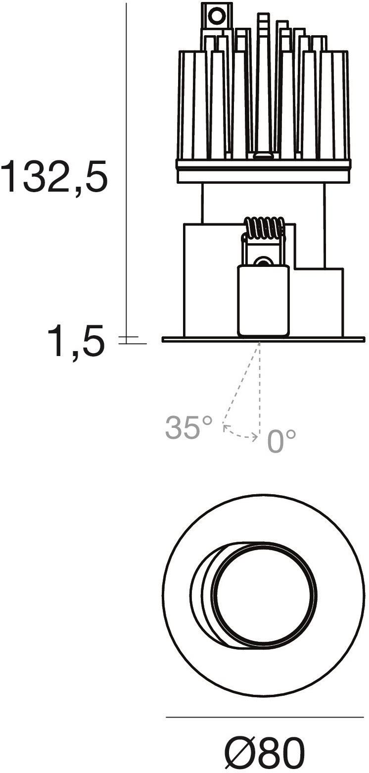 Linea Light Group Встраиваемый алюминиевый светодиодный светильник sun-id-1470510 - Вид №4