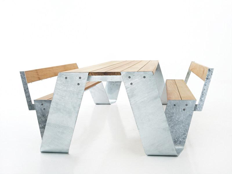 Extremis Стол для пикника со встроенными скамейками Hopper sun-id-1514934 - Вид №2