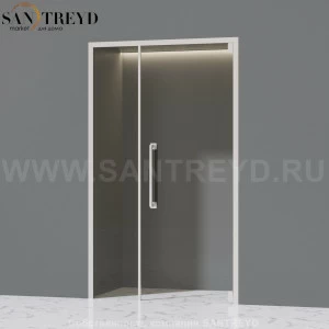 Effegibi SPAZIOFILO Стеклянная левая дверь без порога. Размер: длина 128 см, высота 202 см SF120L