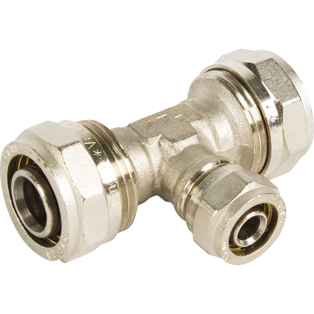 Тройник переходной Valtec 26x16x26 мм никелированная латунь VTM.331 10517898 STLM-2014615 