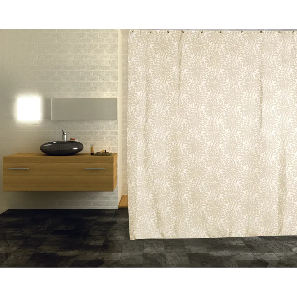 Штора для ванной комнаты «Petal» 180х180 см цвет бежевый 18495961 STLM-2191312 Santreyd - Вид №8