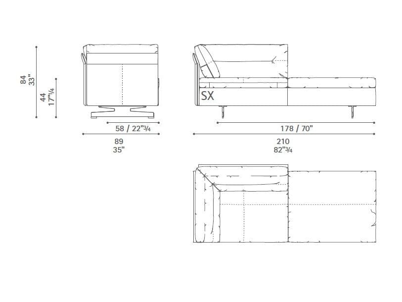 Диван с журнальной стойкой Poltrona Frau коллекция-диваны и кресла ARCH-00101037 - Вид №48