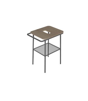 6016 Scarabeoceramica Стол 59 см с деревянной столешницей Fuji Santreyd