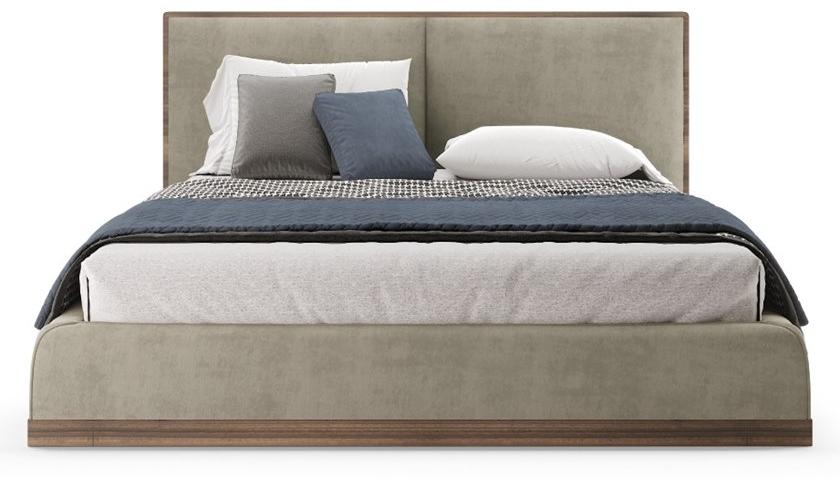 PRADDY Двуспальная кровать с обивкой из бархата Dorsey Ml009 - Вид №1