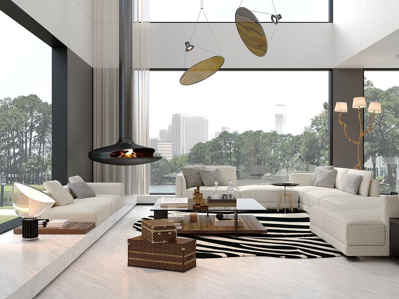 Мраморный пол / покрытие GANI MARBLE TILES GREY IVORY ARCH-00020043