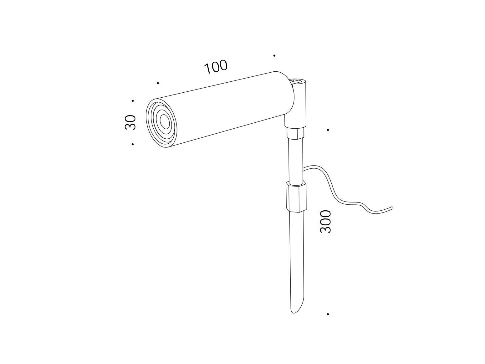 Алюминиевый регулируемый напольный светодиодный прожектор Renzo Serafini Spottino ARCH-00130900 - Вид №4